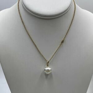 Juicy Couture For Nice Girls Who
Like Stuff Ball Faux Pearl Charm Necklace